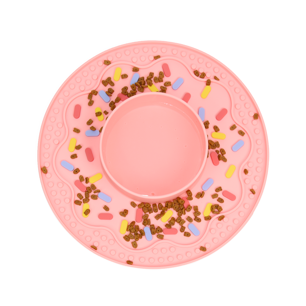 Silicone Doughnut Slow Feeder Mat