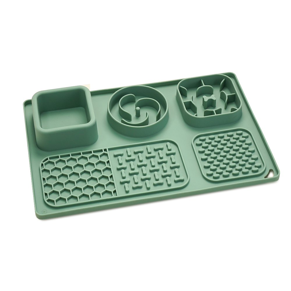 Waterproof Silicone Pet Feeding Divided Mat